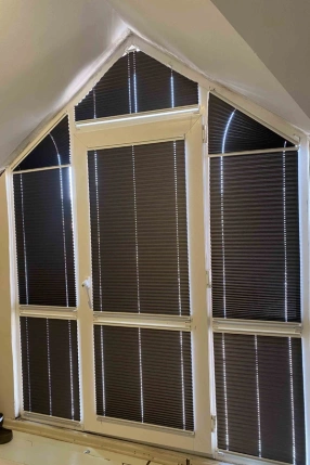 Antrasit Yarı Karartma Plise Perde 