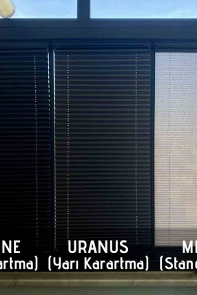 Antrasit Yarı Karartma Plise Perde 