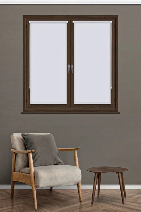 White Blackout Mini Roller Blind 