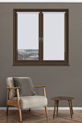 White Blackout Mini Roller Blind 