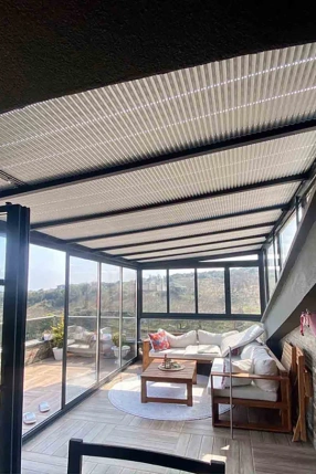 Full Blackout Gray Pleated Curtain