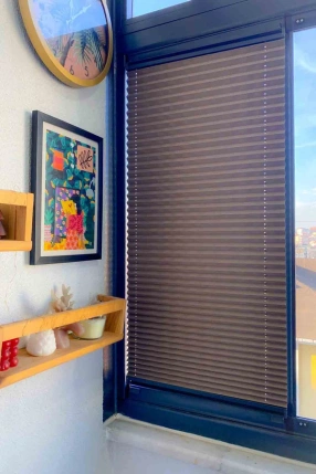 Blackout Tam Karartma Kahverengi Plise Perde