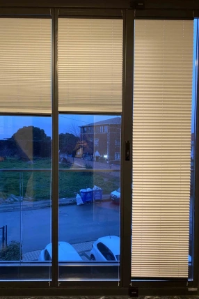 Blackout Tam Karartma Krem Plise Perde