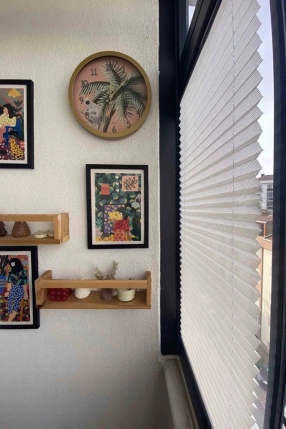 Ecru Linen Pleated Curtain