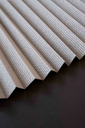 Gri Keten Plise Perde