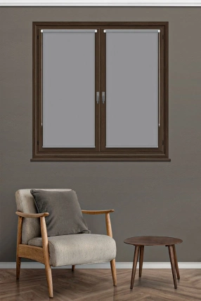 Gray Mini Roller Blinds 
