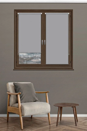 Gray Mini Roller Blinds 
