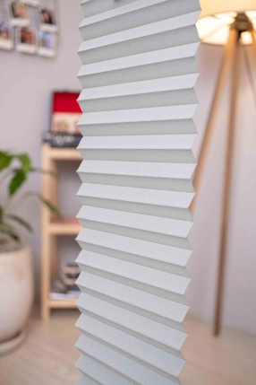 Gri Yarı Karartma Plise Perde