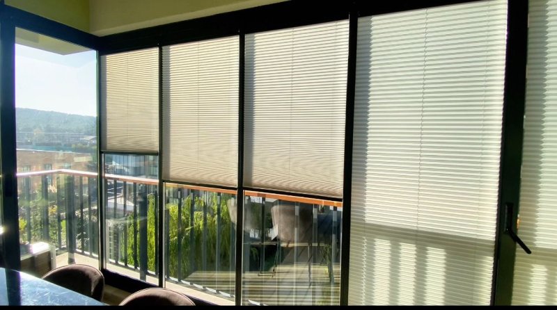 Isı Camlı Cam Balkonlara Özel Plise Perde