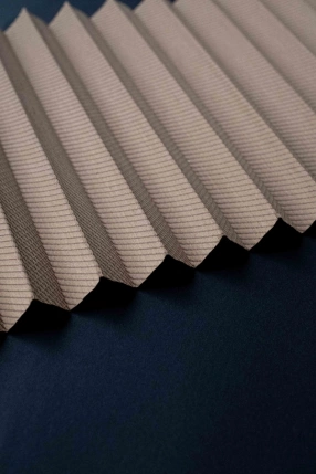 Kahverengi Yarı Karartma Plise Perde 