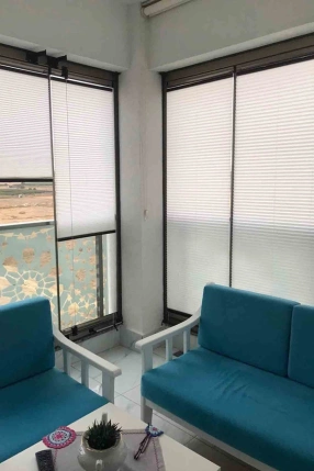 Mercury Plise Perde Beyaz