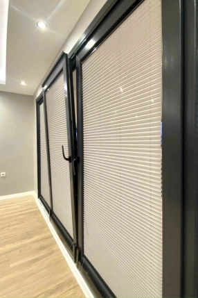 Mercury Pleated Curtain Grey