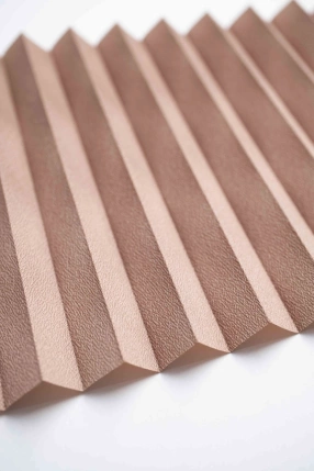 Mercury Pleated Curtain Brown