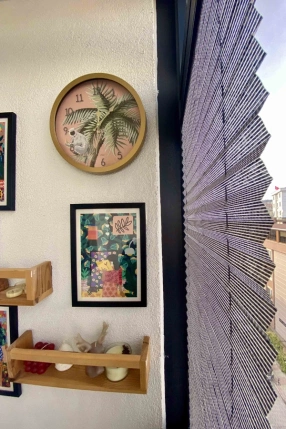 Black Linen Pleat Curtain