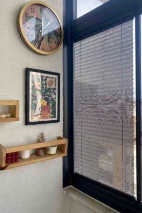 Black Linen Pleat Curtain