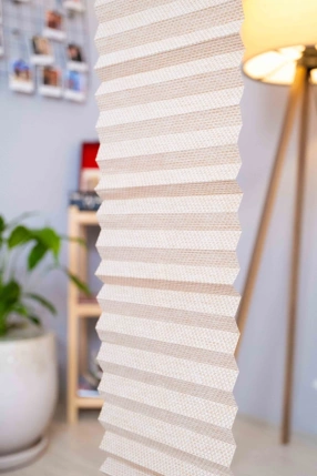 Milk Brown Pleated Curtain