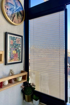 Milk Brown Pleated Curtain