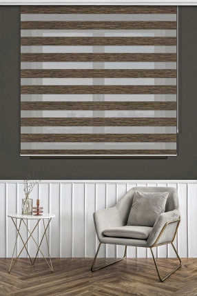 Sütlükahve Bambu Zebra Perde 