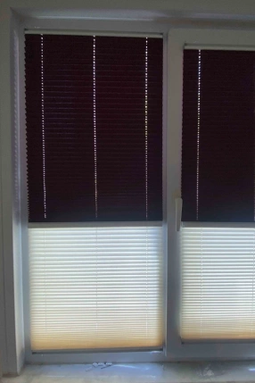 Yarı Karartma & Tül Gece-Gündüz Çiftli Plise Perde