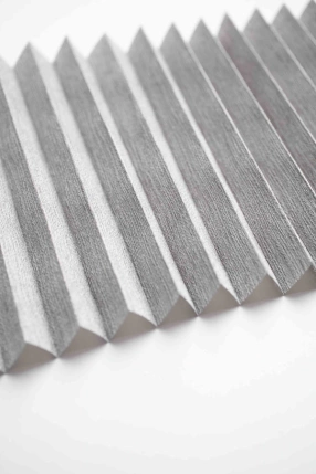 Mottled Gray Pleated Curtain