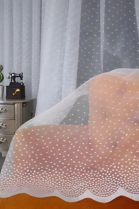 Luxurious Knitted Tulle Curtain