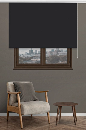 Black Blackout Roller Blinds