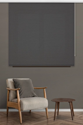 Dark Grey Sunscreen Roller Blind