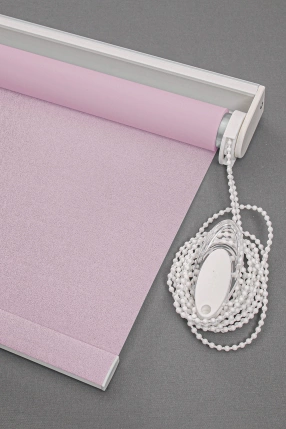 Glittery Roller Blinds Pink