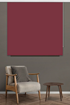 Burgundy Matte Roller Blinds 