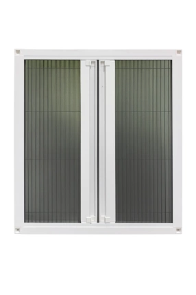 Double Pleat Fly Screen → Double Wing Accordion Fly Screen – Opens Left & Right!