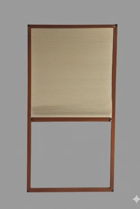 Caravan Curtain – Heat Insulated Honeycomb Fabric (Optional Fly Screen Wing)