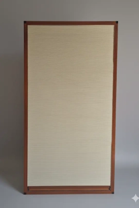 Caravan Curtain – Heat Insulated Honeycomb Fabric (Optional Fly Screen Wing)