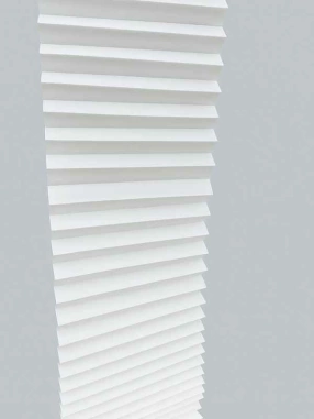 Beyaz Yarı Karartma Plise Perde 