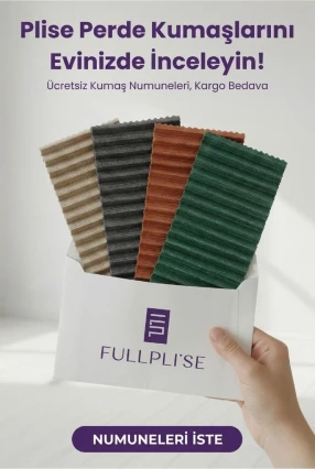 Plise Perde Numune Kumaş Seti 5 adet